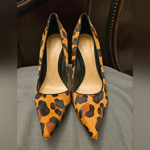 SCHUTZ Animal Print Heels - Picture 2 of 15